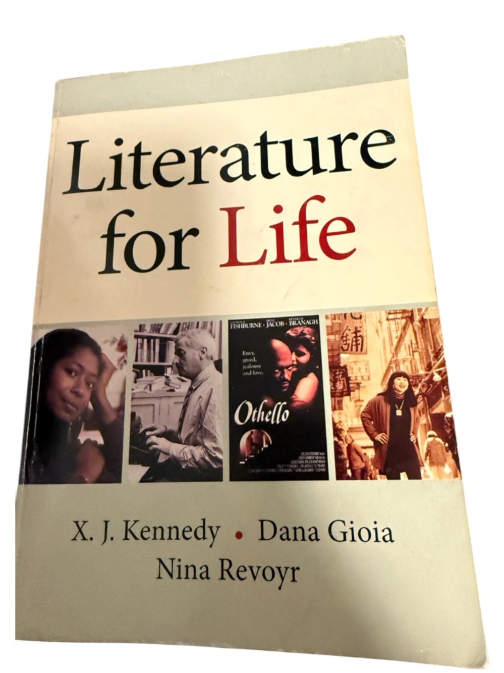 Pearson Literature for Life Softcover — Cream & Red Accents